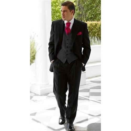 New Classic Men’s Suit Smolking Noivo Terno Slim Fit Easculino Evening Suits For Men Notch Lapel Groom Groomsmen Two Buttons bla