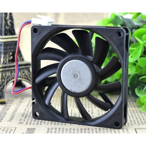 Genuine 80*80*15 12V 0.09A 109P0812M706 8CM 2 wire mute cooling fan