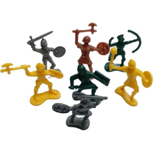 100X Mini Plastic Pawn soldier Figure 7Style Boy Fight Kids Gift Novelty Prize Pinata Bag Filler Loot Gag Birthday Party Favours