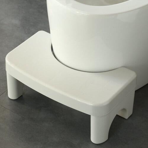 Anti-High Pressure Toilet Step Stool Bathroom Squatty Potty Children Pregnant Woman Seat U-Shaped Non-slip Bath Bench Foot Stool