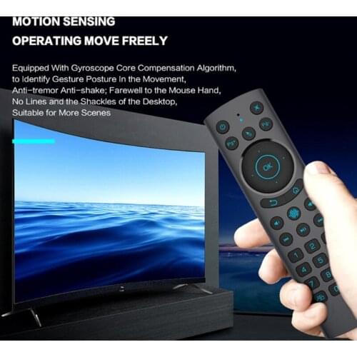 G20BTS Plus Air Mouse Gyroscope Learning 2.4g BT5.0 Backlit Smart Voice Wireless Remote Control for Android TV Box