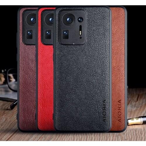Case for Xiaomi Mix 4 Mi Mix4 5G funda luxury Vintage Leather skin capa hard phone cover for xiaomi mi mix 4 case coque