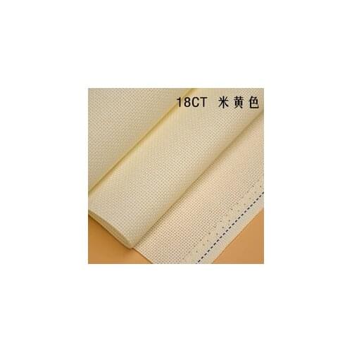 Embroidery fabric 14ST 14CT 11CT 16CT 18CT cross stitch canvas cloth white color,ECRU light yellow fabric aida