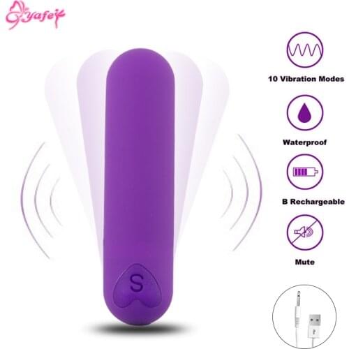Rechargable Bullet Vibrators for Women 10 Speed Vibrating eggs Vaginal orgasm sex toys Clitoris Stimulator Adult sex products