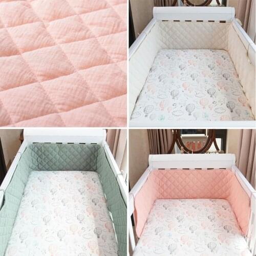 High Quality New Baby Crib Bumper Cotton Thicken Crib Around Cushion Cot Protector Pillows Newborns Room Bedding Decor