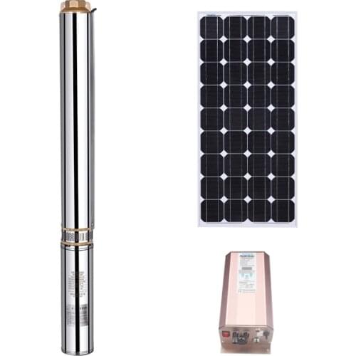 4 inch 3 hp high quality DC solar submersible pump for garden deep well
