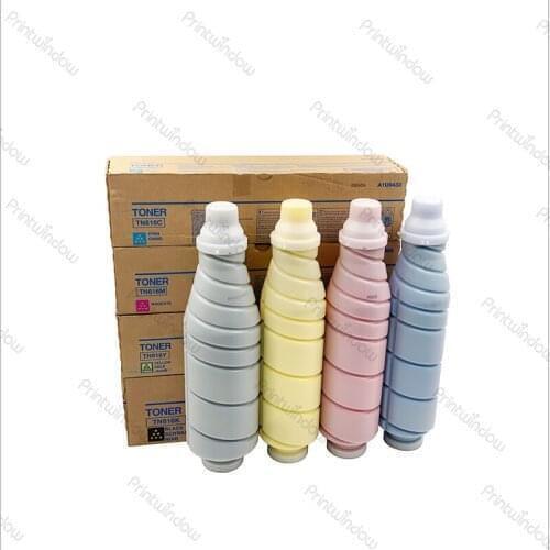 1Set 4PCS A1U9130 (TN616K) TN-616M (A1U9333) TN-616Y (A1U9233) TN-616C (A1U9433) Original Toner Cartridge for Konica Minolta