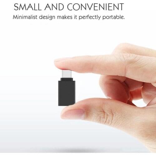 1pc Aluminium Alloy Type-C Turn Usb3. 0 USB Type-C Otg Data Cable USB Drive Card Reader Converter