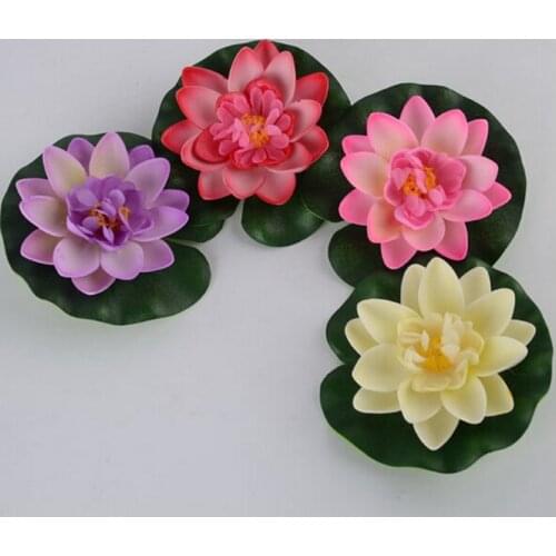 1Pc Artificial Floating Lotus Garden Fake Bouquet For Wedding Decoration Manualidades Mariage Flores Plants