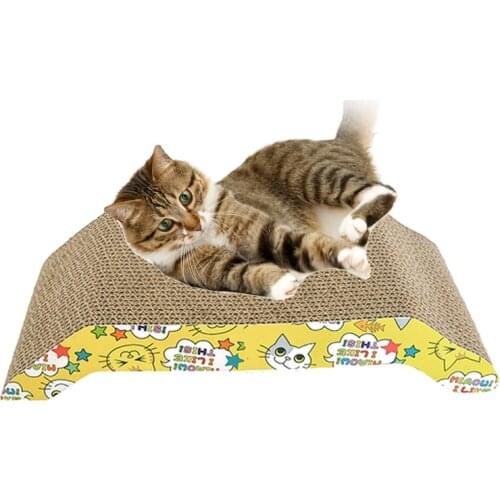 1PCS Cat Scratcher Pet Toys Products Scratch Pad Corrugated Paper Cardboard Pet Scratch Cat Wall Board Protecting Furniture