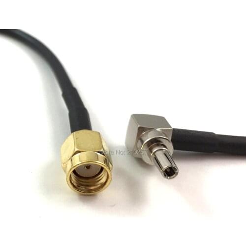 1pcs Crc9 Pigtail Connector Cable RG174 Cable 15cm Crc9 to rp-Sma Male Adaptor For Huawei 3G 4G Modem