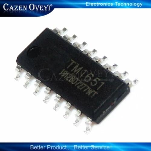 10piece TM1651 SOP16 4X7 segment 7Key LED digital panel driver IC original authentic In Stock