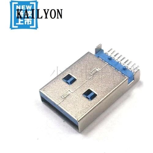 100pcs 3.0USB plug, new U disk interface, patch board, SMT new USB, male head 10 times transmission