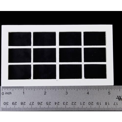 12th Dollhouse Miniature White Wooden 12-Pane Window Frame Dolls House Furniture