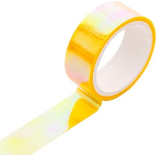Glitter Rainbow Washi Tape Stationery Scrapbooking Decorative Adhesive Tapes DIY Masking Tape B85B