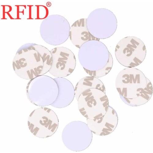 ID 125khz EM4305 EM4205 25mm Rewritable Writable RFID Card Low Frequency Proximity Adhesive Stickered Coin Card Fast Shipping 1