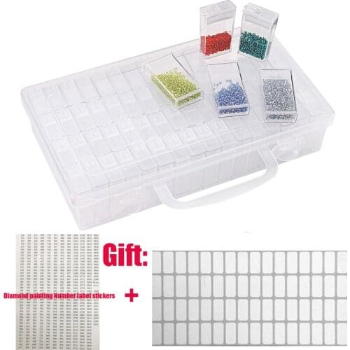 Diamond Painting Tools Beads Container Resin Rhinestone Daimant Embroidery Stone Storage Accessory Mosaic Convenience Box