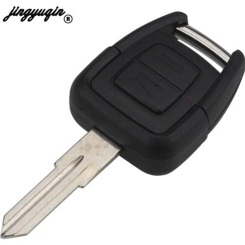 Jingyuqin 2 Buttons Remote Fob Car Key Case Cover shell For Opel Astra Vectra Zafira Omega Uncut Blade Replacement Blank