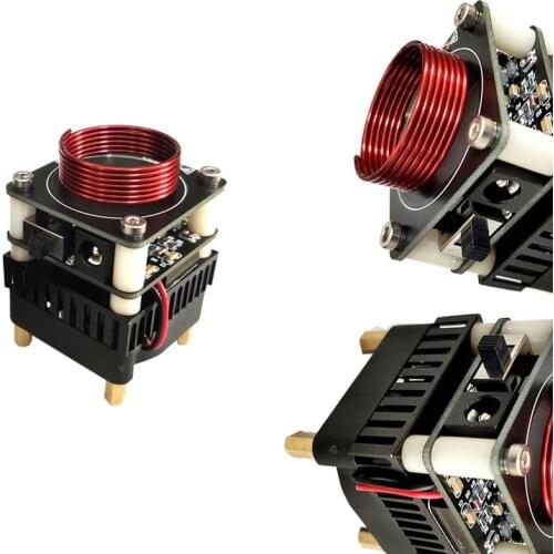 Tesla Coil High Frequency Electronic Candle Plasma Flame DC 36V-48V Technology Experimental Teaching Model, US Plug