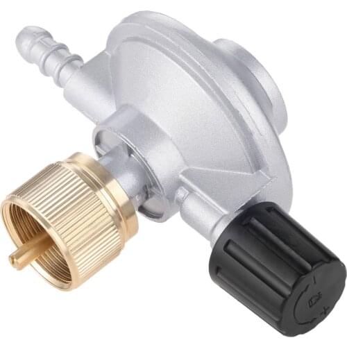 1LB Disposal Bottle Valve Adjustable Flow Low Pressure Propane Regulator 8mm Barb Hose Connection Connect Stove Grill Assembly