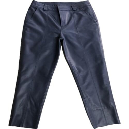 Lisadidiba Women's Leather Pants
