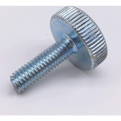 M10x25 Thumb Screws Knurled Head Metric Zinc Plated Pack 10
