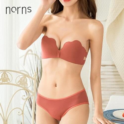 Fashion active Lingerie Push Up Bralette Deep-V Brassier Invisible Wire Free Bralette Backless Plunge Intimates Female Underwear