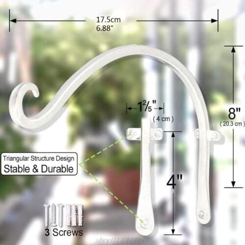 Nordic Wall Hanging Flower Pot Support Plant Bracket Hook Hanger Holder Balcony Home Decoration M19 21 Dropship