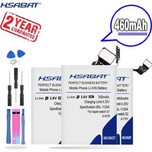 New Arrival [ HSABAT ] 460mAh Battery for Apple watch Series 1 Series 2 38mm 42mm Series1 Series2 A1578 A1760 A1761 A1579