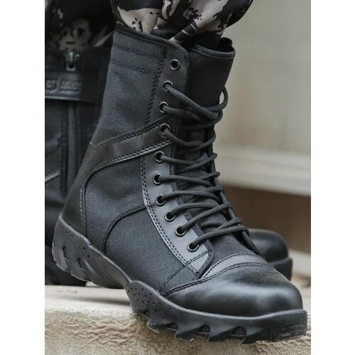 Genuine special soldiers military boots training shoes high-top combat boots super light security breathable military shoes