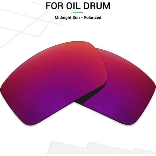 Mryok Anti-Scratch POLARIZED Replacement Lenses for Oakley Oil Drum Sunglasses Midnight Sun