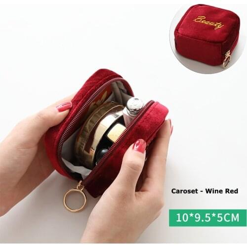 Portable Cosmetic Bag Sanitary Pad Pouches Portable Makeup Lipstick Key Earphone Data Cables Organizer Toiletry Beauty Case Kit