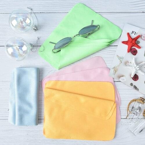 5pcs/lot 17x15cm Cleaner Clean Glasses Lens Cloth Wipes Microfiber Eyeglass Cleaning Cloth For Camera Computer Wacthe