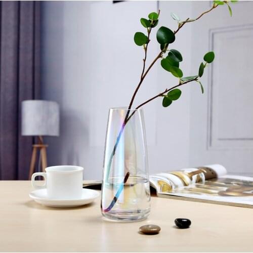 Aurora Symphony Glass Vases Transparent Flower Arrangement For Desktop Decoration can CSV