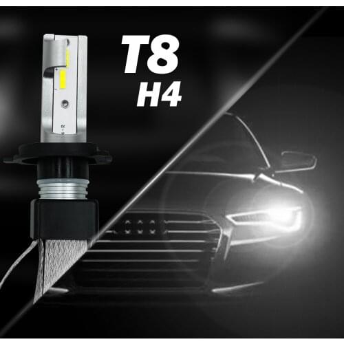 T8-H4/9003/HB2Three universal LED Car headlights 60W Light source: CSP 6000K 9600LM 9V-36V Highlight