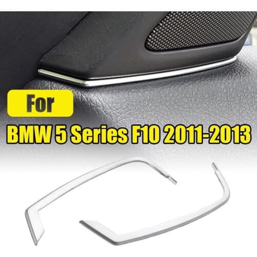 2Pcs Car Front Door Speaker Cover Gap Decor Trim Car Stytling For BMW 5 Series F10 2011-2017 Car Tweeter Gap Plug Trim Interior