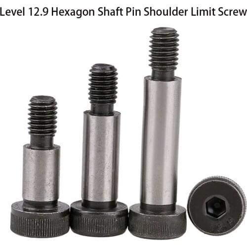 Level 12.9 Stud Screw Contour Screw Hexagon Shaft Pin Shoulder Limit Screw M6 M8 M10 5Pcs
