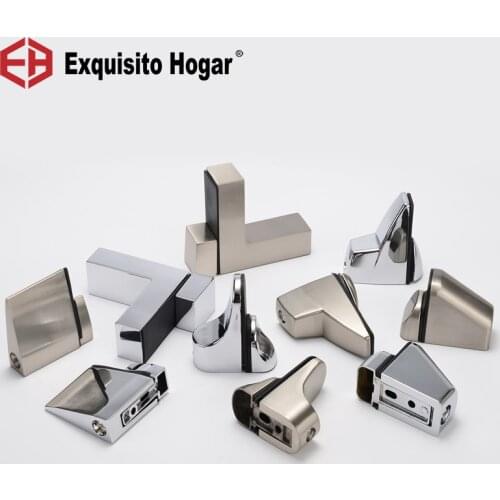 4Pcs Hardware Fittings Glass Clip Bracket F Clip Adjustable Open Hole Glass Holder Fixing Clip Clapboard Laminates