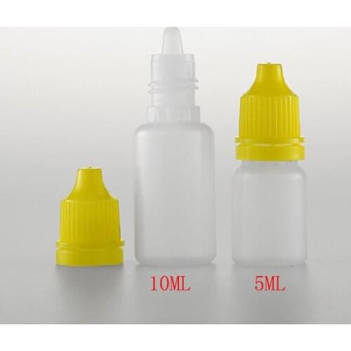 5ml 10ml Portable Plastic LDPE Empty Plastic Squeezable Dropper Bottles Eye Liquid Dropper Bottles 10pcs/lot Make up Tools