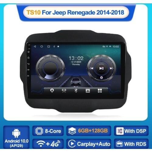 MEKEDE Android 10 6+128GB 4G LTE DSP Car Radio Multimedia Player GPS for Jeep Renegade 2014-2018 2din No Dvd Carplay AUTO WIFI