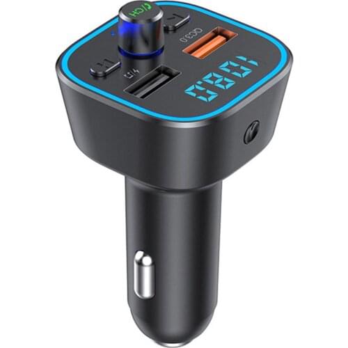 12V - 24V T35 Car Lighter MP3 Music Player FM Transmitter QC3.0 Fast Charger T35 20HZ - 15KHZ Car interior Electronics MP3/WMA