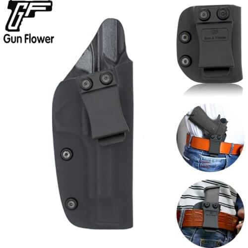 Gun&Flower Beretta 92FS Concealed Carry Kydex Holster 9mm/.4 S&W Single Mag Holder IWB Case Pouch