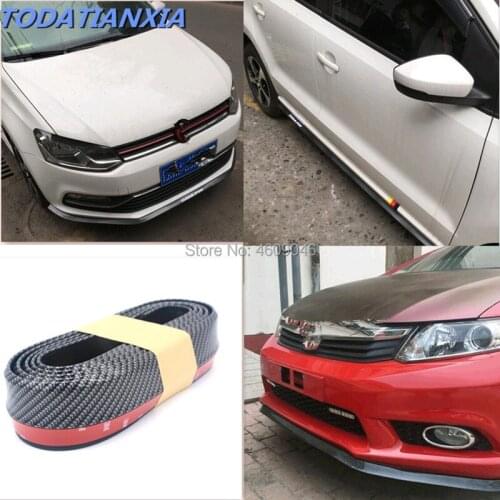 Carbon Fiber Car Front Bumper Lip for ford focus honda civic 2006-2011 polo volkswagen bmw e60 peugeot 308 kia rio 4 for toyota