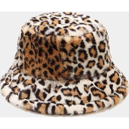 Autumn and winter patchwork Leopard grain Bucket Hat Fisherman Hat outdoor travel hat Sun Cap Hats for Men and Women 473