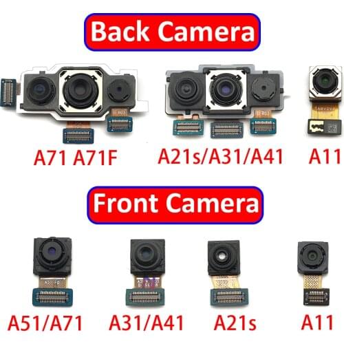 New Rear Big Back Camera Flex Cable Main Camera Module Front Camera For Samsung Galaxy A11 A21S A31 A41 A71 Replacement Parts