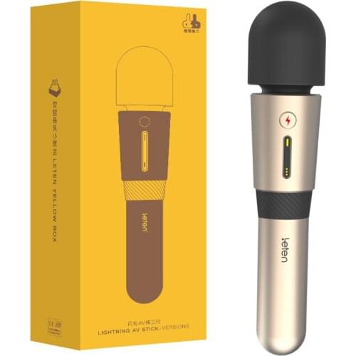 Leten Lightning 3 Powerful Vibrator for Women Big Head Magic AV Wand Massager Nipple Clitoris Stimulater Female Adult Sex Toys