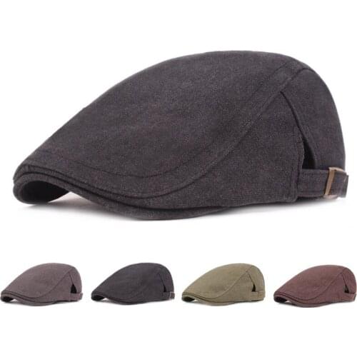 Men Berets 2021 Spring Cap Hat for Man Summer Autumn Casual Street Newsboy Retro England Hat Wild Fashon Mens Summer Cap