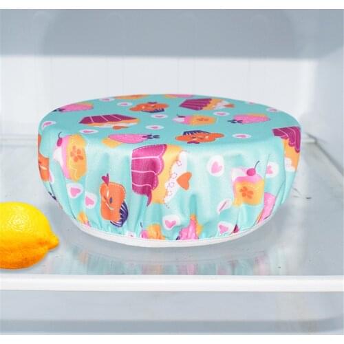 New 3Pcs Food Bowl Cover Universal Cloth Lids For Cookware Bowl Pot Reusable Stretch Lids Kitchen Accessories