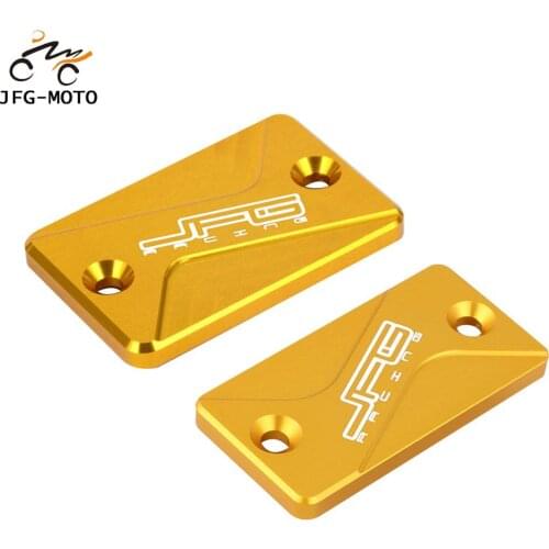 Motorcycle CNC Front And Rear Brake Fluid Reservoir Cover Cap For SUZUKI DRZ400S DRZ400SM DRZ400 S SM 2000-2019