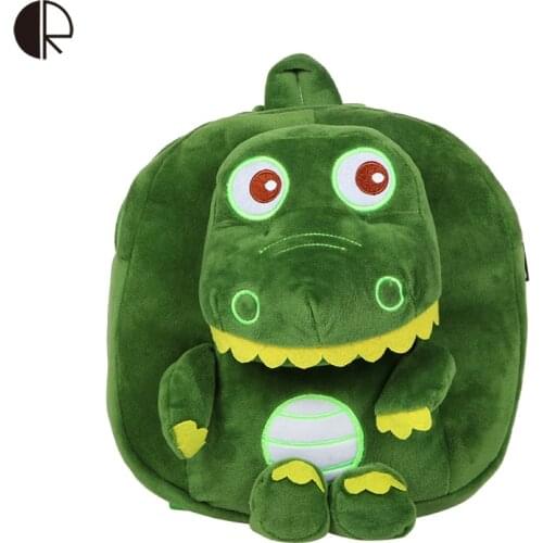 Plush Dinosaur Backpack For 1-3 Years Children Backpack Kindergarten Animal School Bag Toddler Plush Toy Bags Boys Bags